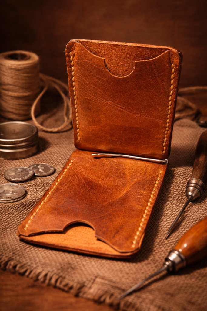 Leather Wallet made by POLA Leather